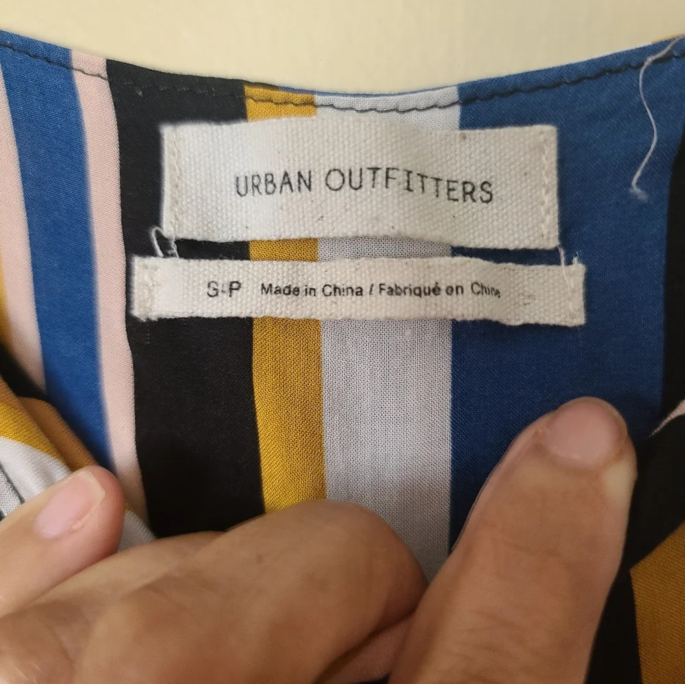 Urban Outfitters Multicolor Striped Romper Size Small - Picture 3 of 4